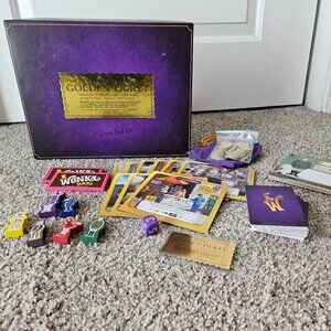 Wonka Golden Ticket Family Board Game Charlie and the Chocolate Factory COMPLETE